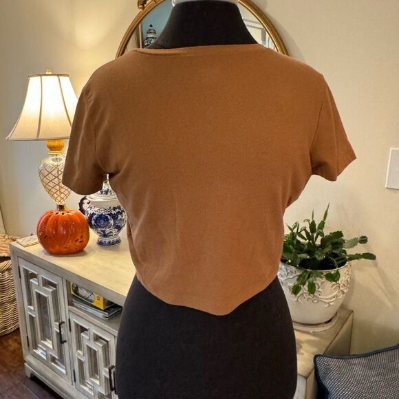 Brown Crop Top - Picture 1 of 4